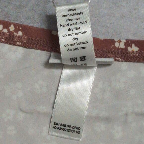 Andie The Sarong Bottom Ditsy Floral Rose Swimwear Bathing Suit Size S New - Picture 9 of 10